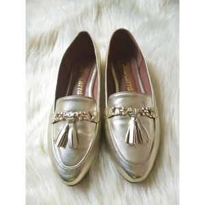 Mia Carra metallic gold champagne loafers Shoes - Size 38